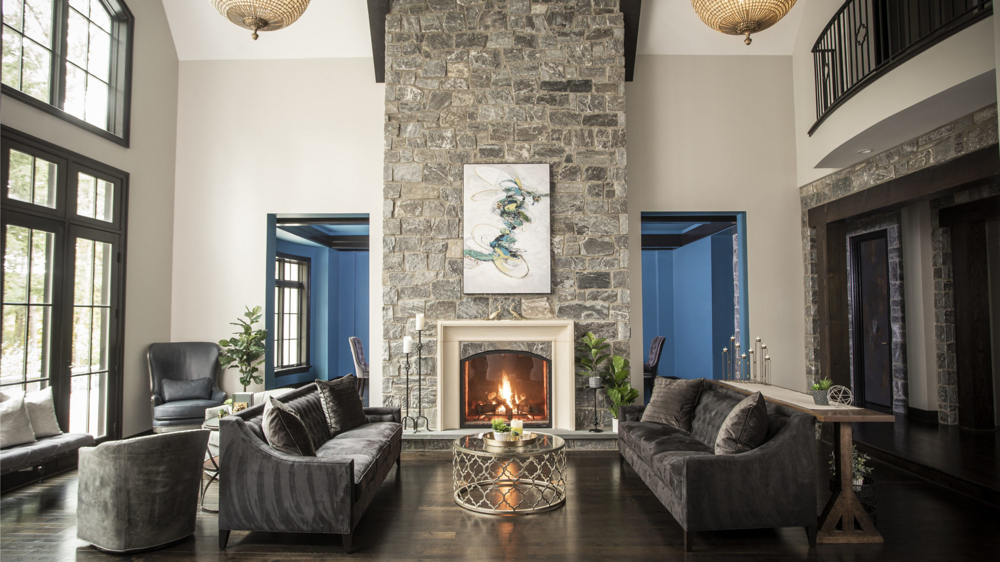 Wooded Hill Estate (Residential) lounge and fire place