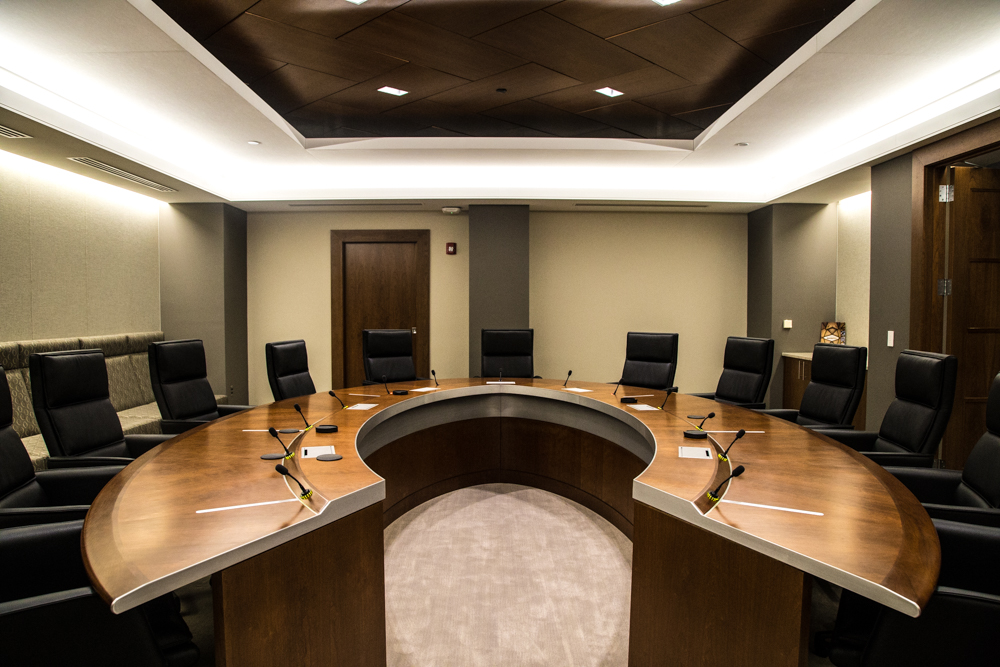 Armstrong World Industries circular conference table