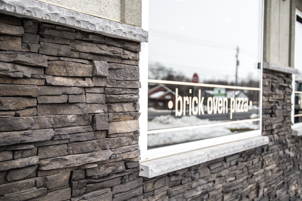 Two Cousins Pizza stone exterior